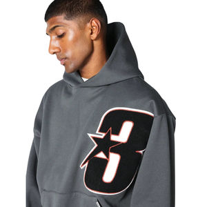 เสื้อฮู้ด dolantto แบบดึงความร้อนปรับแต่งได้ผ้าฟลีซปักลาย3D ฤดูหนาวทรงปกติพอดีกับผู้ผลิต - Product Image 6