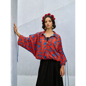 Ensemble veste bomber et jupe imprimées Leela - Ensemble décontracté en tissu tissé deux pièces - Product Image 5
