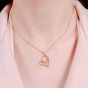 Collier personnalisé Jeulia Memory of Love en argent sterling avec accents de zircon, de diamants et de perles - Product Image 5