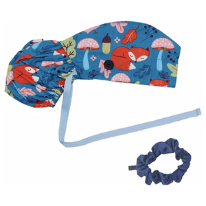 Capuchon de queue de cheval avec logo imprimé personnalisé Boucle à boutons Marque Commande en gros Uniformes techniques d'infirmière d'anesthésie Capuchon de gommage extensible à couverture complète - Product Image 1
