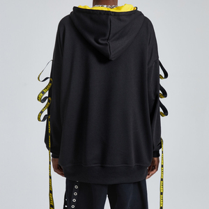 Vêtements décontractés de marque personnalisée sweats à capuche vente en gros de sweat à capuche streetwear de couleur pure pour hommes - Product Image 2