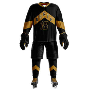 100% sur mesure plaine surdimensionné hommes jeunesse collège hockey sur glace uniforme maillot uniformes pour hommes - Product Image 3