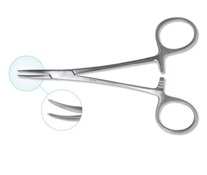 Fórceps hemostáticos rectos quirúrgicos, instrumentos quirúrgicos curvos médicos, fórceps para mosquitos - Product Image 3