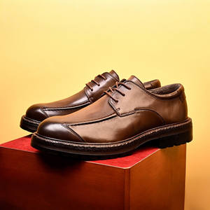 Zapatos Mocasines de Piel de Becerro con Detalles Cosidos a Mano y Soporte para el Arco del Pie, Zapatos de Vestir para Hombre - Product Image 1