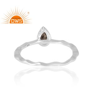 Anillo de Plata de Ley 925 con Pirita Natural, Joyería Personalizada para Mujer, Regalo para Ella, Joyería India Hecha a Mano - Product Image 2