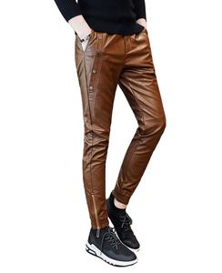 กางเกงหนังแกะผู้ชายมาใหม่ ขายดี หนังคุณภาพสูง มีกระเป๋า/กางเกงหนังปากีสถาน - Product Image 1