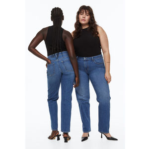 Jeans droits classiques pour hommes, coton, élastique, bleu clair, coupe slim, denim extensible, pantalon décontracté personnalisé pour hommes - Product Image 6