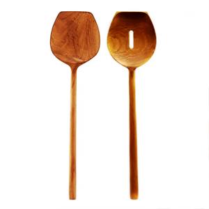 Handmade <b>Wooden</b> Salad Server Set of 2 Unique Kitchenware with Mango Design - Product Image 5