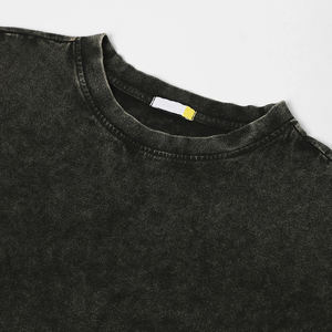 เสื้อยืดซักกรดสำหรับผู้หญิงผ้าฝ้ายสแปนเด็กซ์ผสมทรงหลวมระบายอากาศได้ดีพิมพ์ลายตาข่ายสำหรับตกแต่งในฤดูร้อนออกแบบได้ตามต้องการ - Product Image 6