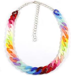 Pendentifs, breloques et perles en résine, chaîne à maillons en résine, idéale pour les bracelets superposés, chaîne à maillons en résine à prix avantageux - Product Image 1