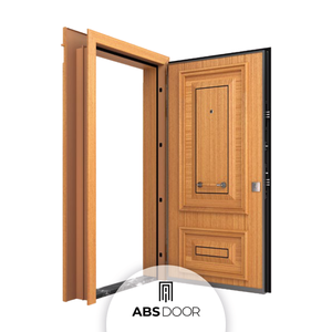 ประตูเหล็กไม้หรูหรา ABSDOOR ZENITH สำหรับทางเข้าบ้าน ความปลอดภัยสูง ฉนวนกันความร้อนเหนือระดับมาตรฐาน ป้องกันได้สูงสุด ผลิตในตุรกี - Product Image 2