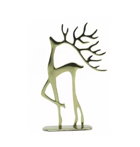 Centro de mesa de Reno moderno, esculturas de Metal, figuritas de mesa hechas a mano, artesanías de arte decorativo - Product Image 1