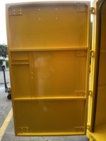 Armoire extérieure en acier empilable, résistante aux intempéries, protégée contre la corrosion, avec serrures de sécurité (manuelles/3 points), à charnières