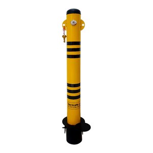 Poste de estacionamiento con anclaje sobresaliente y bloqueo, con sistema de elevación para estacionamiento, juego de 2 barreras - Product Image 3