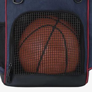 Bolsa deportiva personalizada con compartimento para baloncesto, nuevo diseño, logotipo personalizado, estampado por sublimación, mochilas de baloncesto personalizadas de poliéster - Product Image 6