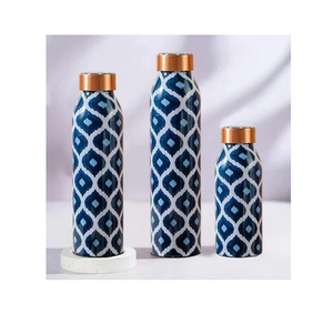 Bouteille d'eau pour enfants de haute qualité Logo personnalisé émail imprimé rond cuivre Drinkware Style classique à boire directement pour les cadeaux - Product Image 4