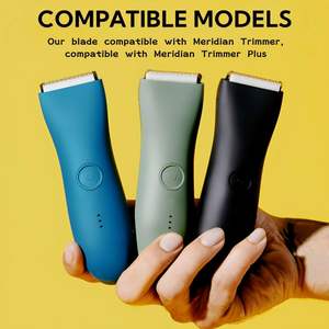 Lot de 2 lames de rechange en céramique et acier au carbone compatibles avec les tondeuses corporelles pour hommes, accessoires de toilettage corporel haut de gamme - Product Image 3