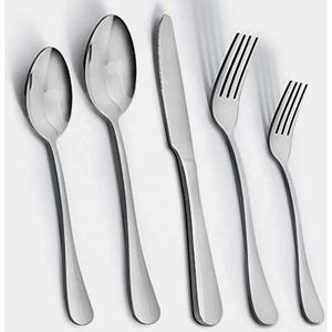 Portugal Elegant <b>Gold</b> Matt Fork Spoon <b>Cutlery</b> Modern Full Flat New Design Handle Knives and Spoon Fork <b>Cutlery</b> <b>Set</b> - Product Image 2