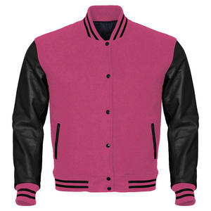 Écusson de broderie de haute qualité pour garçons Veste en tissu de laine la plus vendue avec services OEM Vestes d'université Lettermen d'hiver - Product Image 6