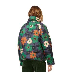 Chaquetas Acolchadas de Invierno para Mujer, Más Vendidas, Transpirables, con Forro de Spandex, Relleno de Algodón, Diseño Sublimado de Punto, con Botones - Product Image 2