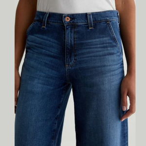 Pantalones vaqueros holgados de moda para mujer, pantalones vaqueros holgados de cintura alta, pantalones vaqueros informales de pierna ancha a la moda para mujer, Vaqueros cómodos - Product Image 3