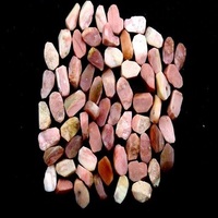 Lot de 10 pierres brutes d'opale rose naturelle du Pérou, qualité supérieure, non traitées, 100 % naturelles, 16-18 mm, effet étoilé