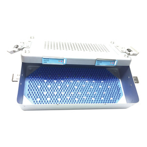 CONTENEUR D'ÉQUIPEMENT DE CHIRURGIE ENT DE QUALITÉ D'EXPORTATION AVEC COUVERCLE PERFORÉ-UNIQUE AVEC TAPIS EN SILICONE .. - Product Image 1