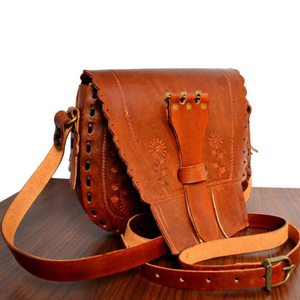 Sac bandoulière vintage en cuir véritable fait main, style décontracté unisexe, imperméable, avec cordon en coton, idéal pour les voyages (vente en gros) - Product Image 2