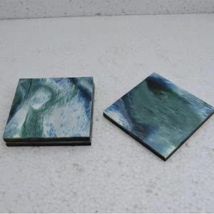 Wood Over Enamel Printed Tea Serving <b>Coasters</b> <b>Set</b> Best Design Product for <b>Coasters</b> <b>Set</b> - Product Image 1