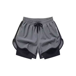 กางเกงวิ่งเอวสูงแบบไร้ตะเข็บ ระบายอากาศได้ดี ลายเรียบ ความยาวระดับเข่า สำหรับออกกำลังกาย - Product Image 1