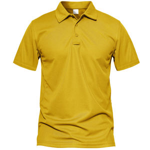 Polos de qualité supérieure pour hommes pour l'été 2025 Polos de golf jaunes et respirants de haute qualité avec logo personnalisé Polo pour hommes - Product Image 2