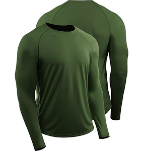 Custom Logo High Quality Wholesale Plain Jiu Jitsu Fitness <b>Swim</b> <b>Shirts</b> Printed Long Sleeve MMA Men Bjj Rash Guard for Boys - Product Image 1