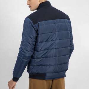 Chaqueta acolchada de invierno Formal Unisex, con revestimiento acolchado, impermeable, a prueba de viento, características de Panel de contraste, Impresión de descarga, cremallera frontal - Product Image 2