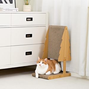 หอที่ข่วนแมวทำจากกระดาษลูกฟูกสำหรับปีนเขาของเล่นทำจากกระดาษแข็งรูปทรงต้นไม้อเนกประสงค์ของเวียดนาม - Product Image 3