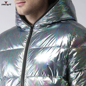 Popular Design Latest Quality High Street <b>Long</b> Canvas Stand Collar Zipper Front Logo Winter Puffer <b>Jacket</b> <b>for</b> <b>Men</b> - Product Image 5