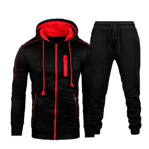 Conjunto Deportivo Informal de Invierno 2025 para Gimnasio, Entrenamiento, Ciclismo, Fútbol, Chaquetas de Fútbol, Sudadera con Capucha para Correr, Kits con Cremallera Unisex, 100% Poliéster - Product Image 1