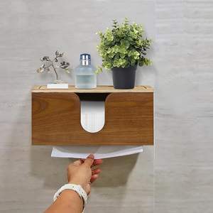 Servilletero de metal montado en la pared impermeable con organizador Diseño colgante que ahorra espacio para cocina y restaurantes - Product Image 4