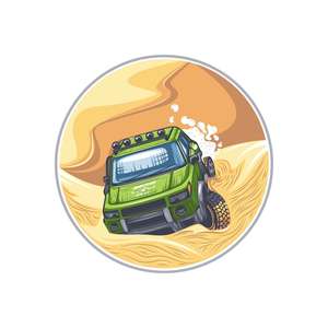 สติกเกอร์ติดฝากระโปรงรถออฟโรด4x4สติกเกอร์ติดรถยนต์13ชิ้น20ซม. - Product Image 3