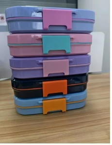 Loncheras Bento de Acero Inoxidable para Niños al por Mayor, 3 <span class=keywords><strong>Compartimentos</strong></span>, Portátiles con Bolsa, Aptas para Calentar, Libres de BPA, a Prueba de Fugas, para la Escuela - Product Image 3