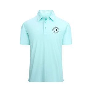 Vêtements de sport décontractés pour hommes, polo de golf respirant et léger, polo de golf en stock - Product Image 1