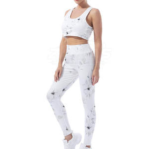 Nouvelle conception, haute qualité, best-seller, ensembles de yoga pour femmes à taille élastique, respirants, ajustables et confortables - Product Image 6