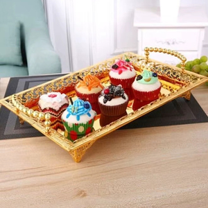 Bandeja de Ramadán decorativa de metal Premium para elegantes reuniones de Ramadán Suhoor e Iftar con familiares y amigos - Product Image 1