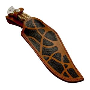 Gaine en cuir à grain riche de haute qualité OEM 100% faite à la main en usine 2023 pour couteaux à lame fixe - Product Image 1