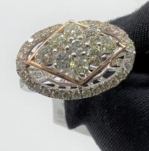 Original 14K 18K oro moda anillo de lujo Real Natural diamante corte brillante joyería hecha a mano mujeres IGI certificado anillo - Product Image 1