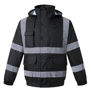 Chaqueta de invierno Hi Vis para hombre, chaqueta reflectante impermeable para exteriores, ropa de alta visibilidad para hombre - Product Image 1