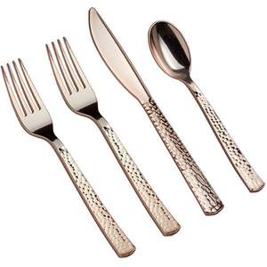 Food Grade <b>Safety</b> Metal Flatware Set Luxury Wedding Golden Dinnerware for Restaurant for Restaurants - Product Image 4