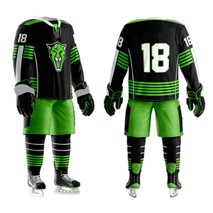 Uniforme d'équipe de maillot de hockey sur glace à séchage rapide et combinaison d'entraînement avec sérigraphie pour le match et la pratique - Product Image 3