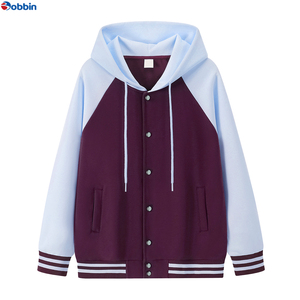 Veste universitaire à capuche pour homme grande taille, tendance, vintage, style américain, baseball, collège, lycée, vente chaude - Product Image 3