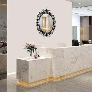 Nouveau moderne luxe verre et métal or miroir mural rond décoratif pour chambres salon salle de bain décoration - Product Image 4