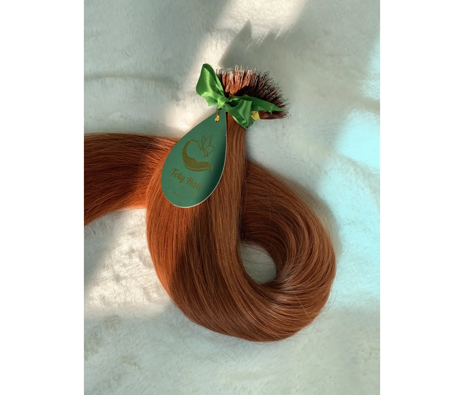 Hot Selling Nano Tip Orange color 22 inches Vietnamese Human Hair Extension genius weft high standard